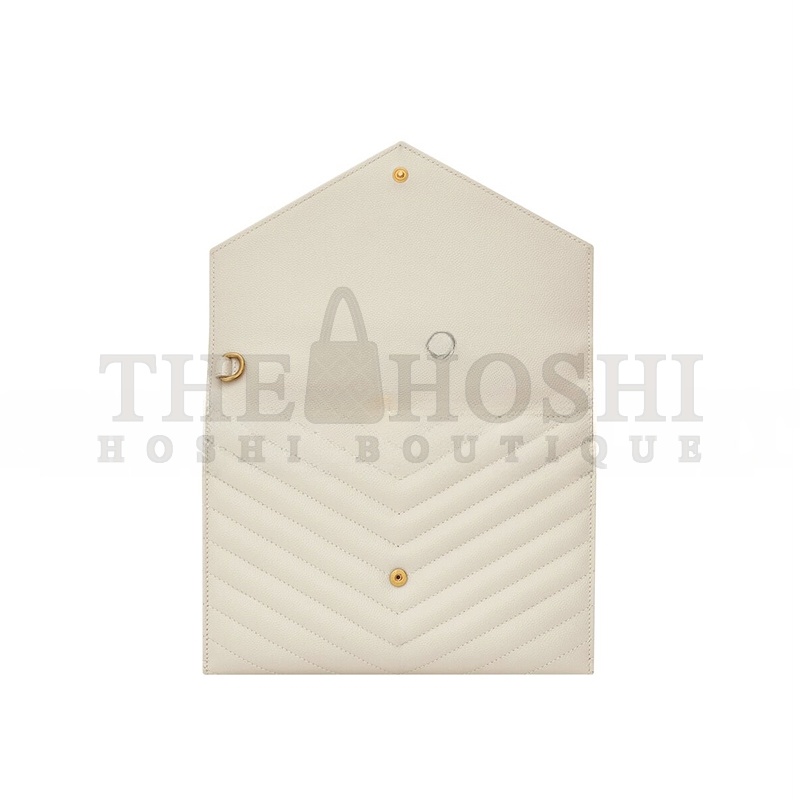 Y51 CASSANDRE MATELASSÉ FLAP POUCH IN GRAIN DE POUDRE LEATHER 617662BOW019207 (21*16*3cm) Master Quality